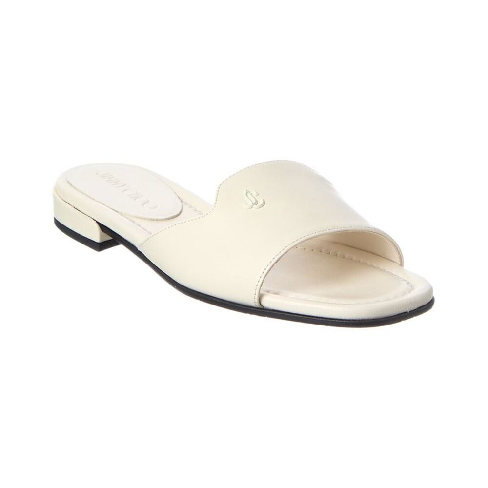 Jimmy Choo Dina Leather Sandal, White